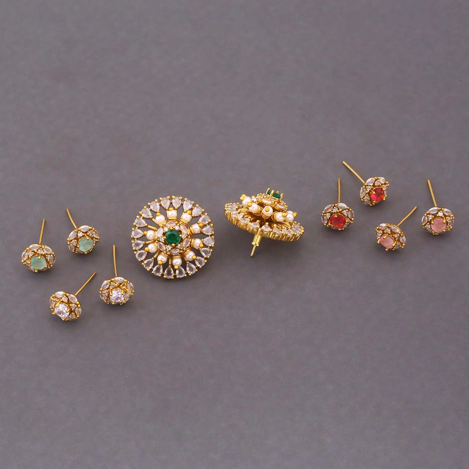 Multicolor Angela Color Changeable Studs - Image 5