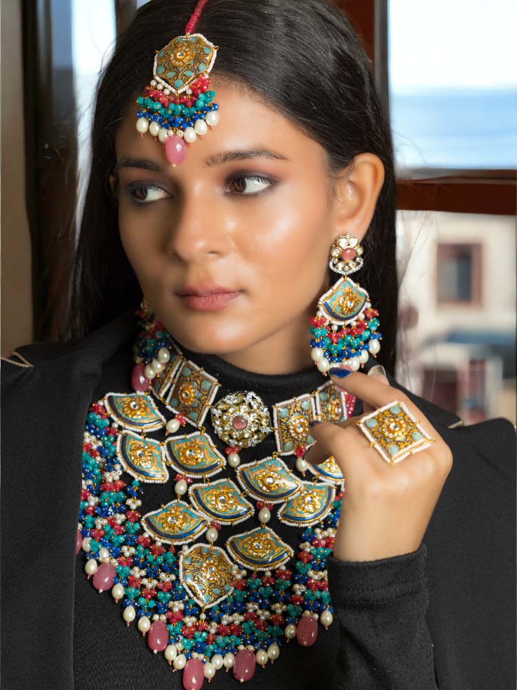 Multicolor Archith Jewellery Set