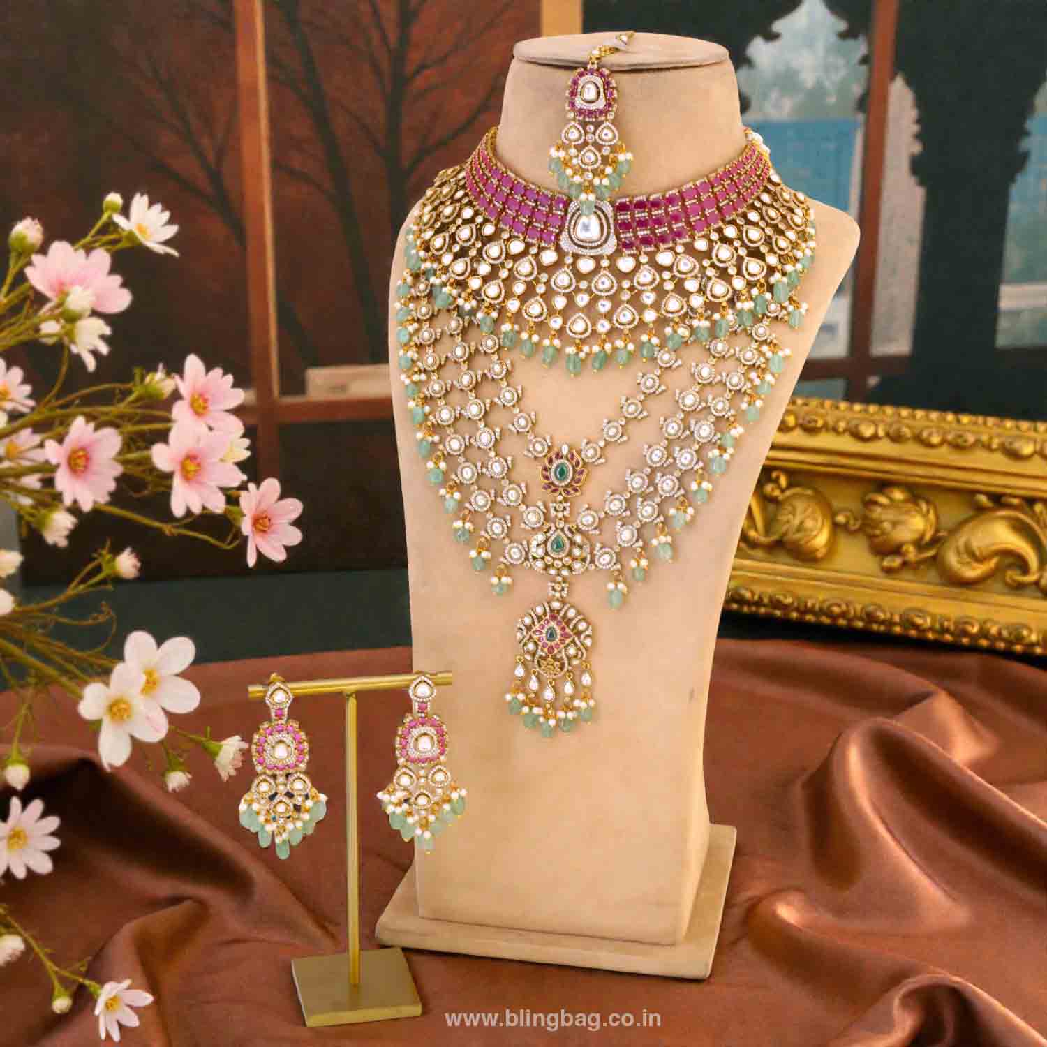 Multicolor AuriFloris Bridal Jewellery Set