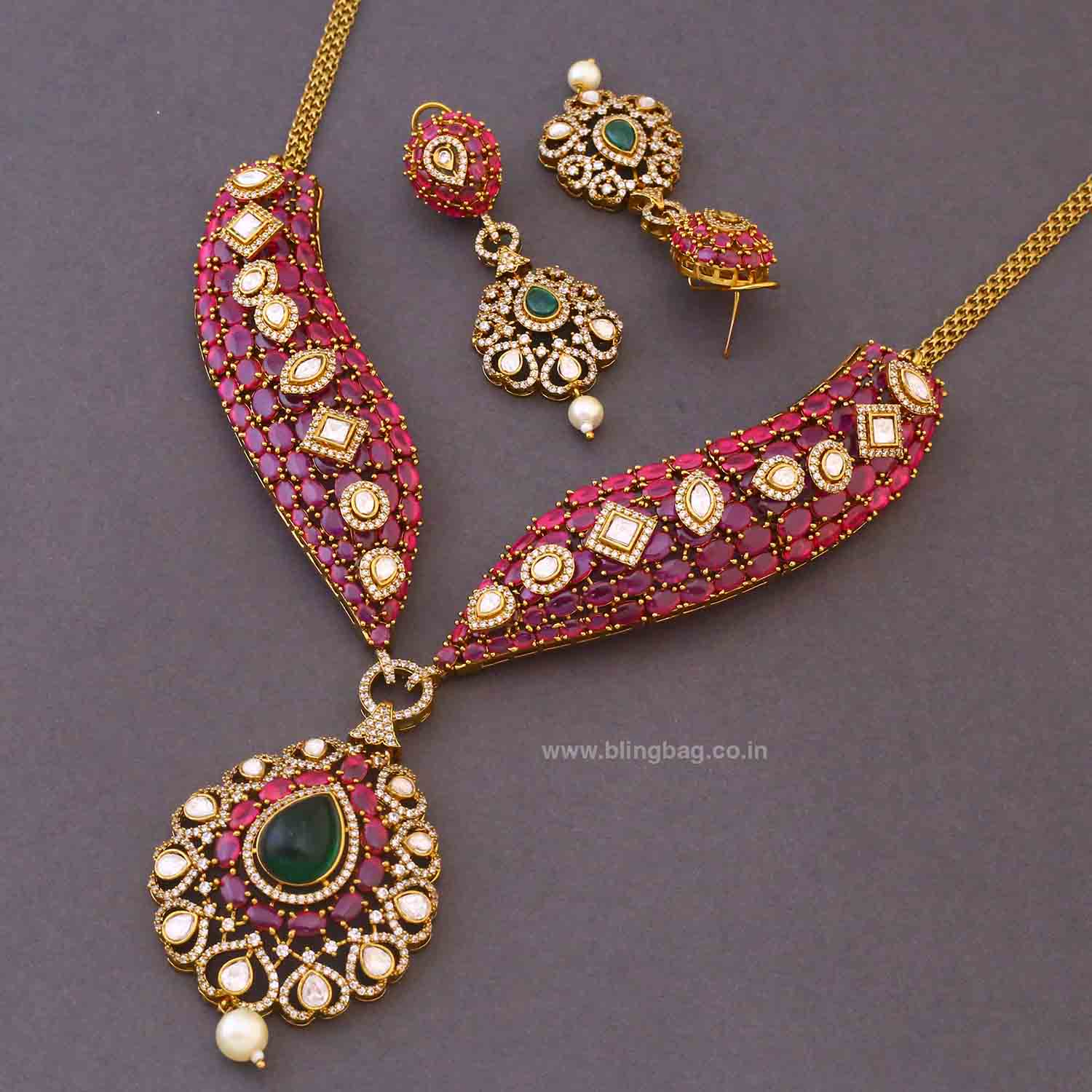 Multicolor Amitte Victorian Jewellery Set - Image 5