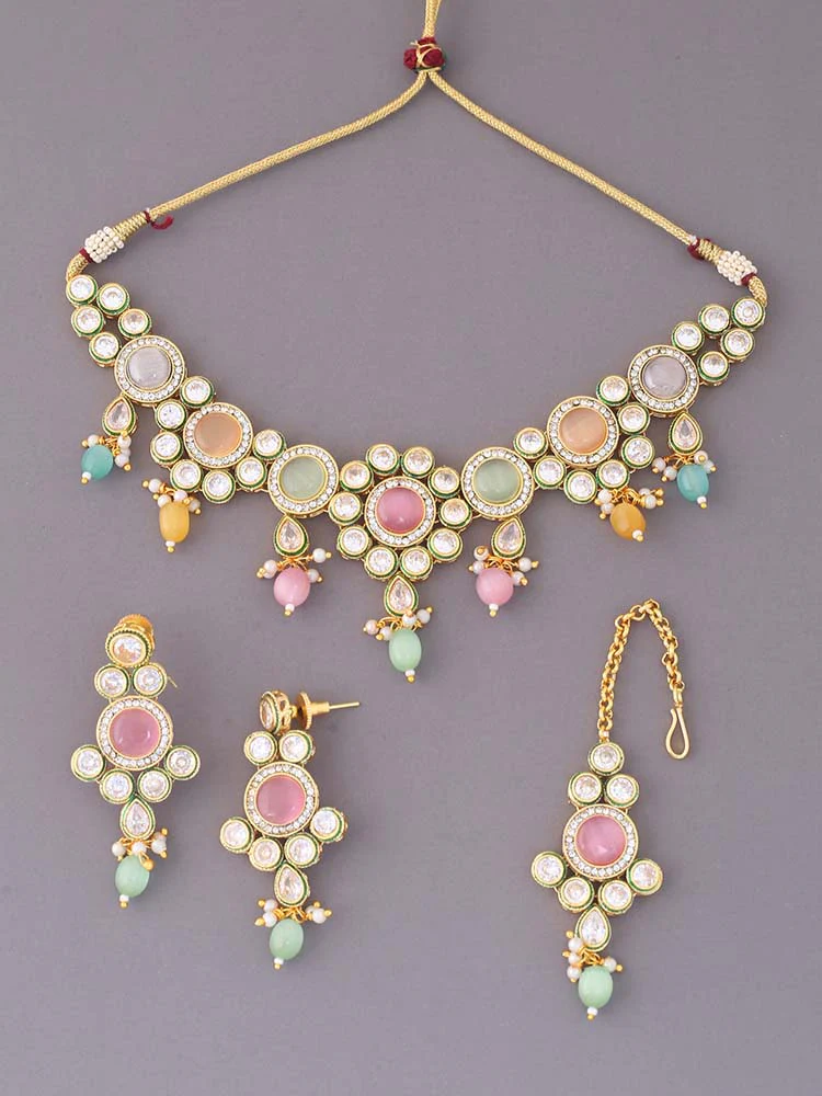 Multicolor Ayda Jewellery Set - Image 4