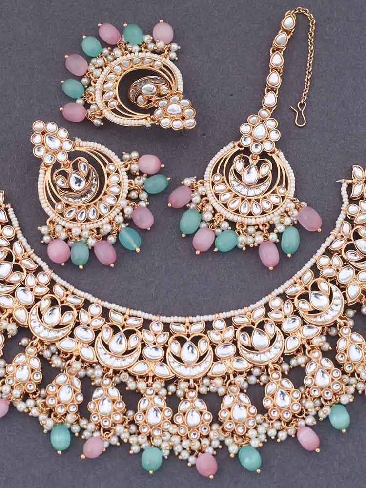 Multicolor Chanchala Jewellery Set - Image 4
