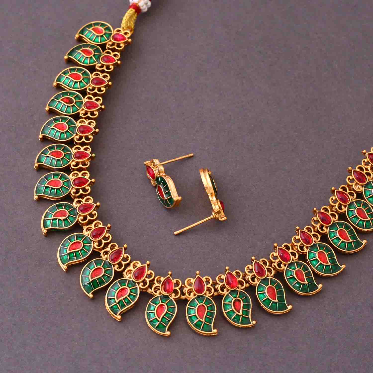 Multicolor Chandrika Antique Jewellery Set - New Arrival - Image 4
