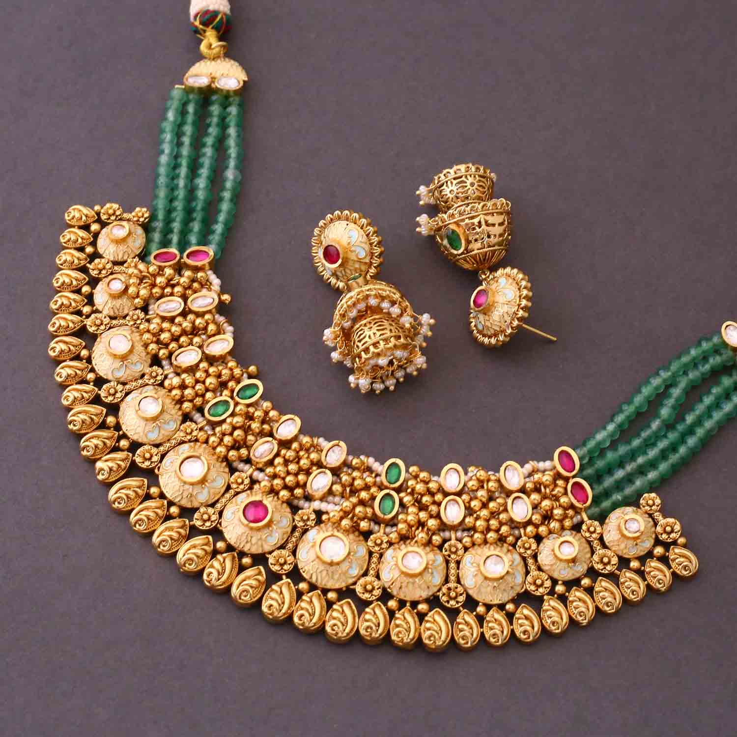 Multicolor Charitha Antique Rajwadi Set - Image 6