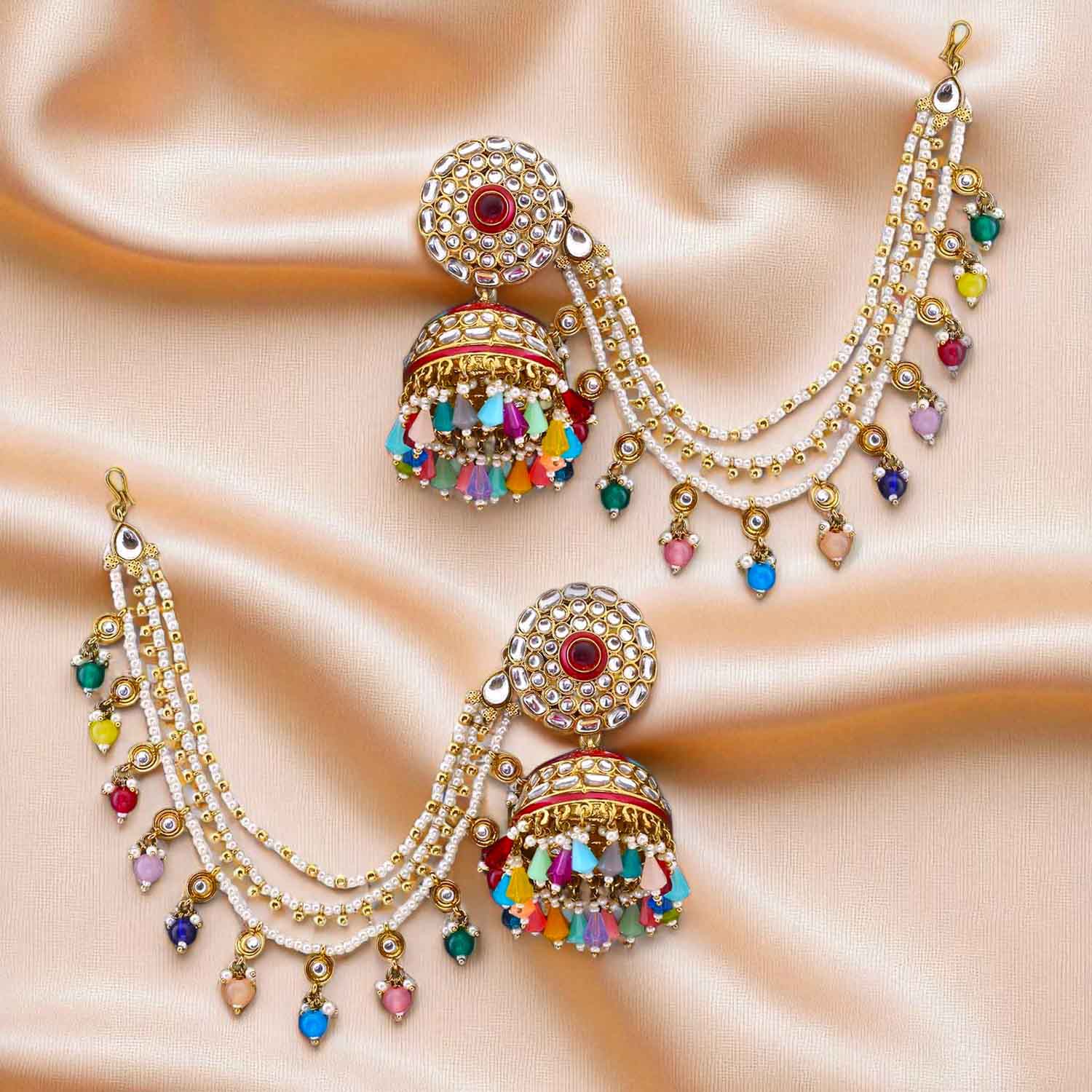 Multicolor Charulya Sahara Jhumkis