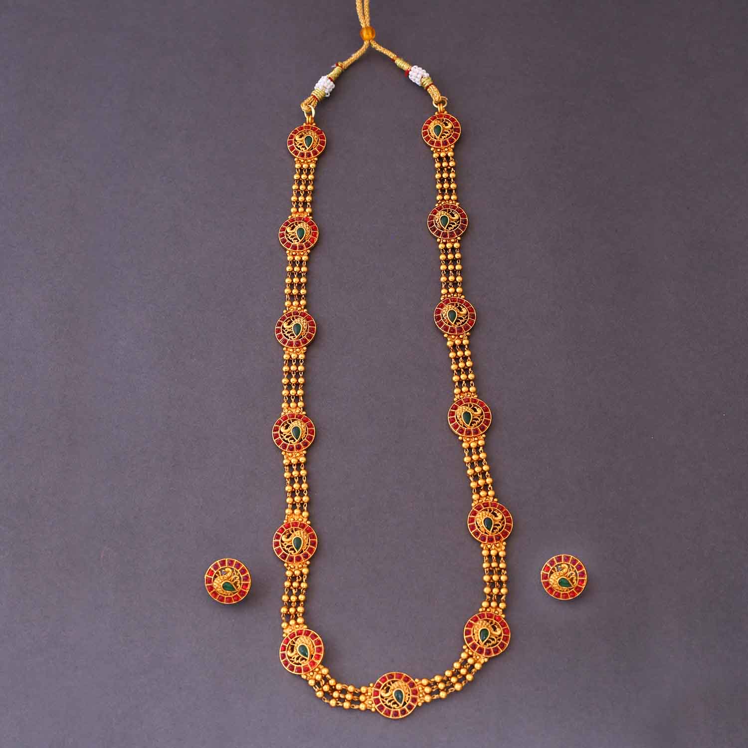 Multicolor Devang Antique Jewellery Set- New Arrival - Image 3