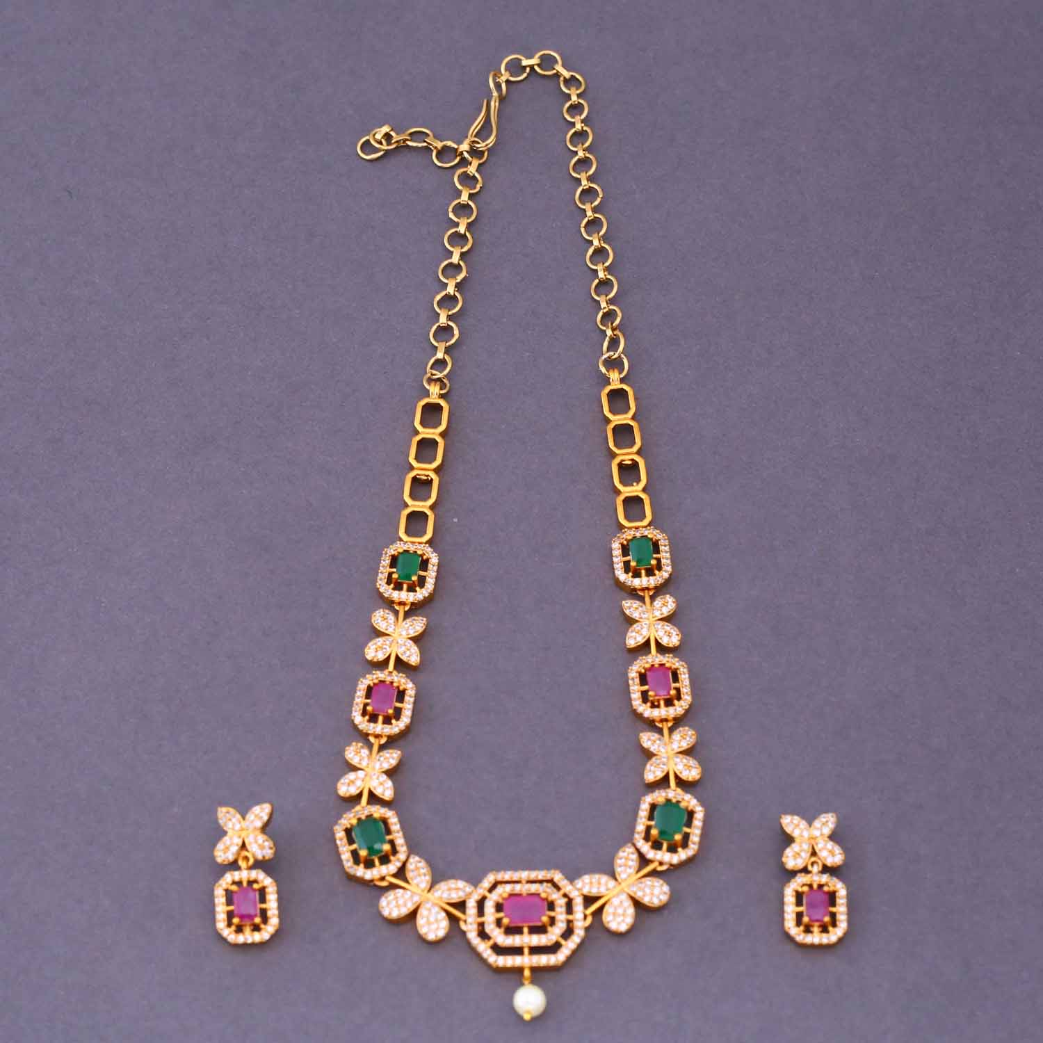 Multicolor Dirce Antique Jewellery Set - New Arrival - Image 3