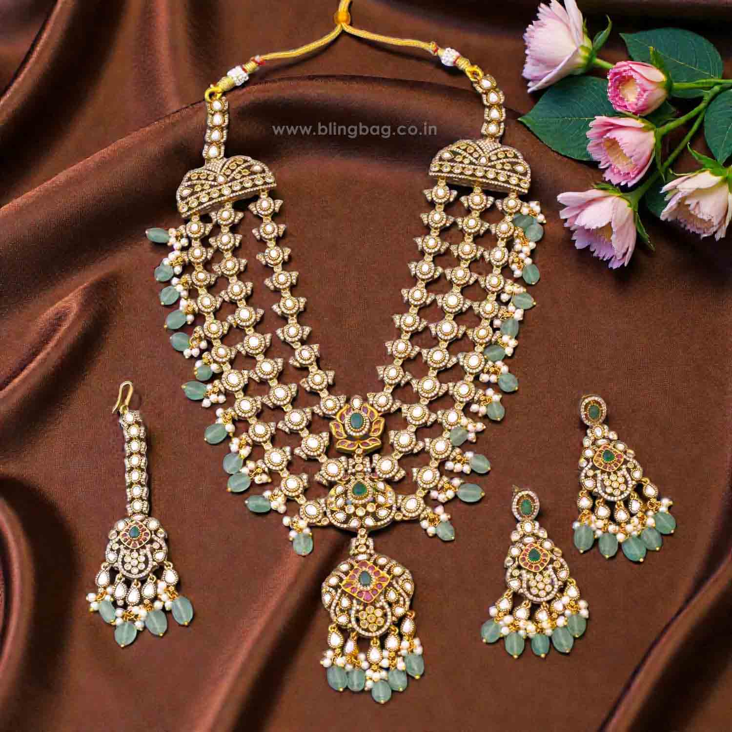 Multicolor Evgeniya Victorian Jewellery Set - New Arrival - Image 2