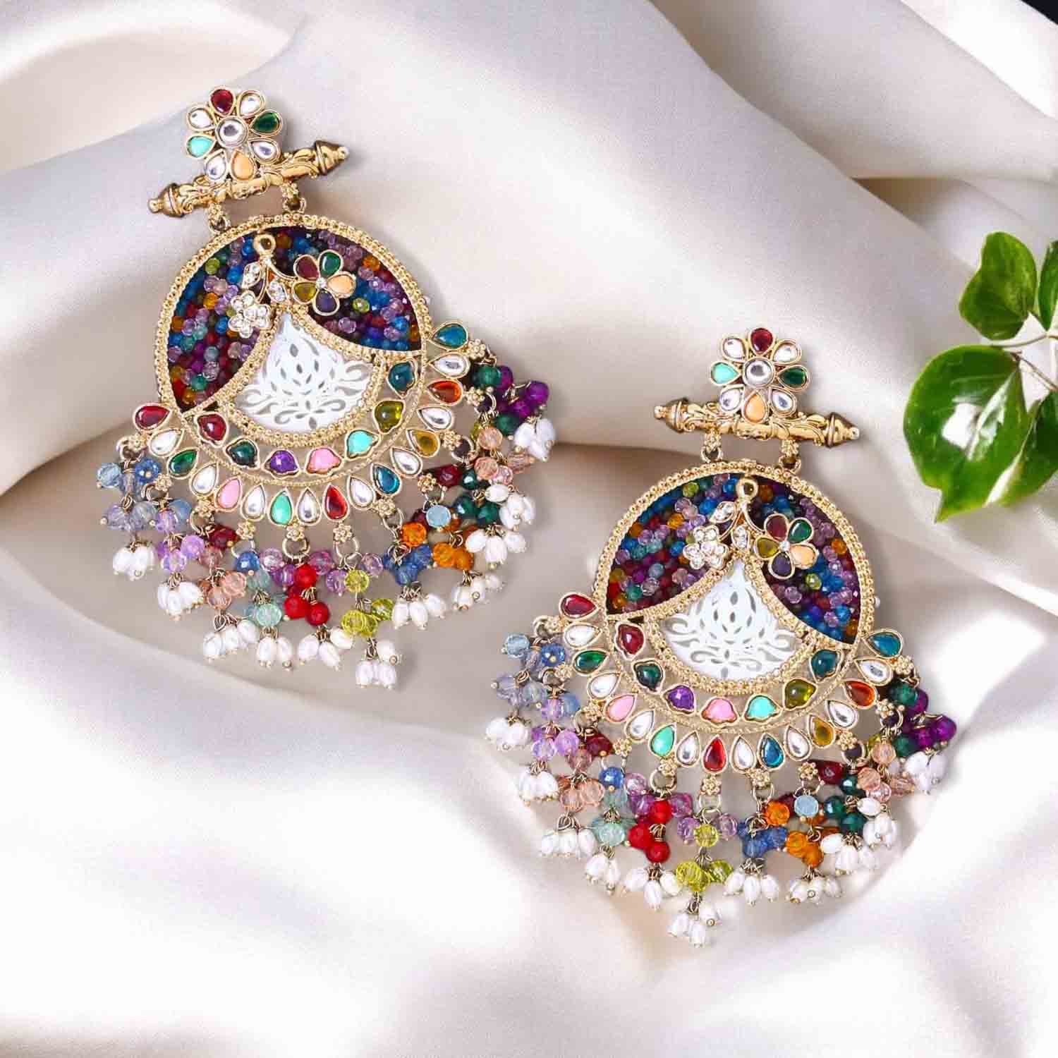 Multicolor Fareena Chandbalis