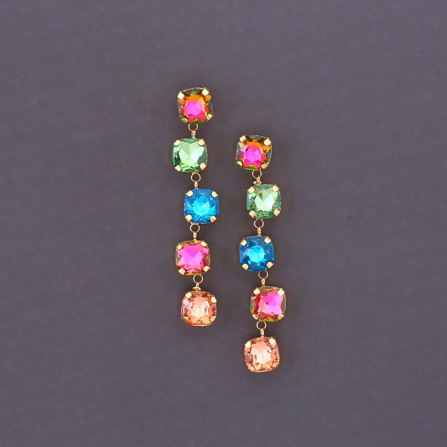 Multicolor Fiena Danglers - Image 3