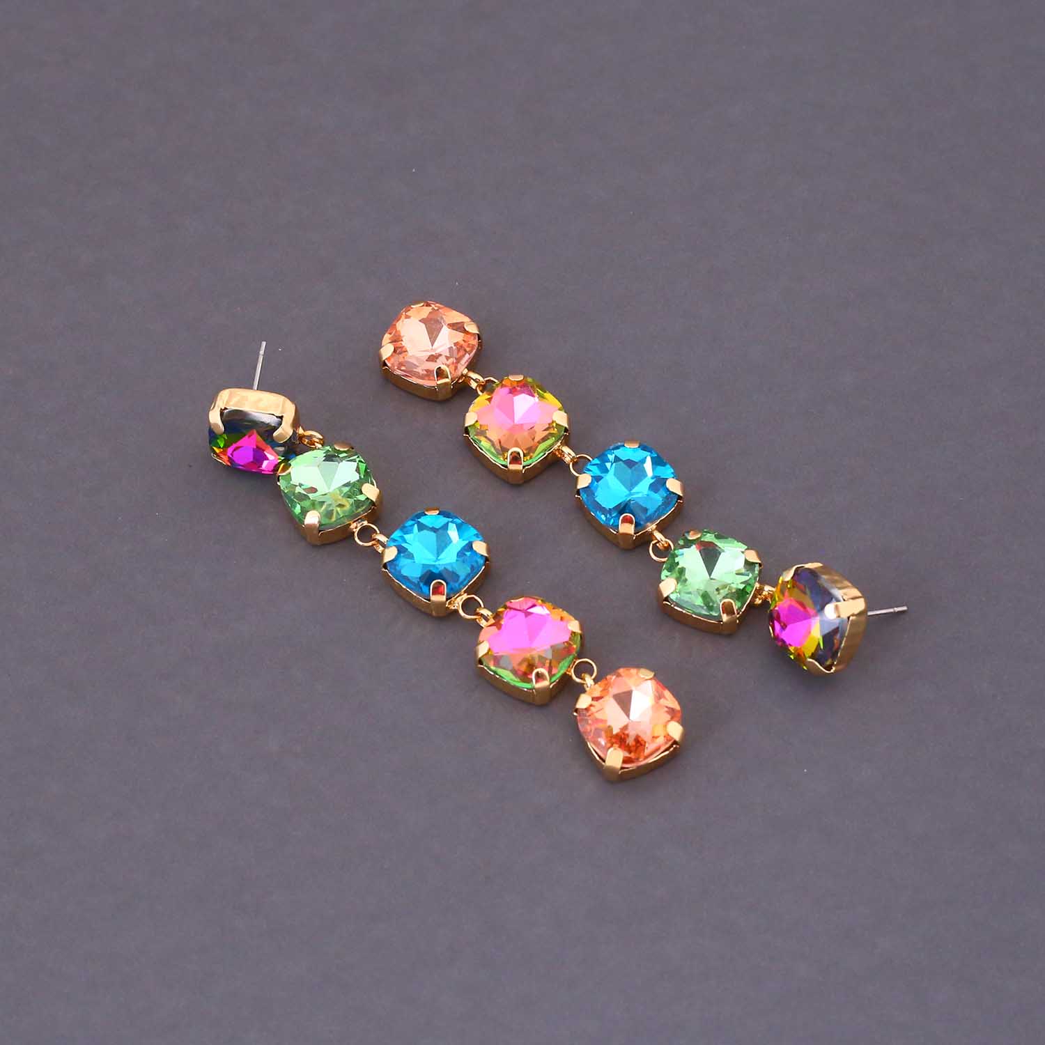 Multicolor Fiena Danglers - Image 4