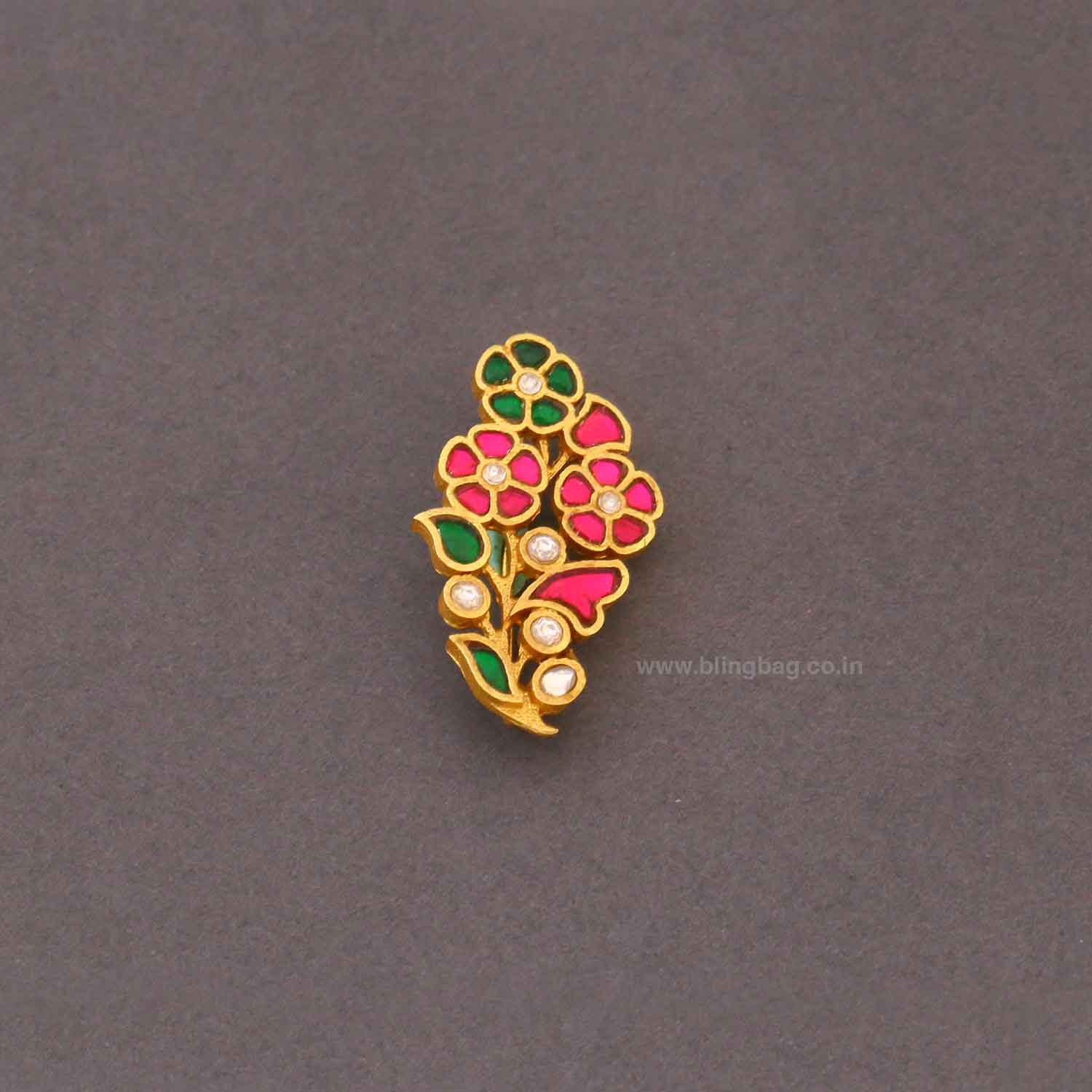 Multicolor Flower Brooch - Image 3