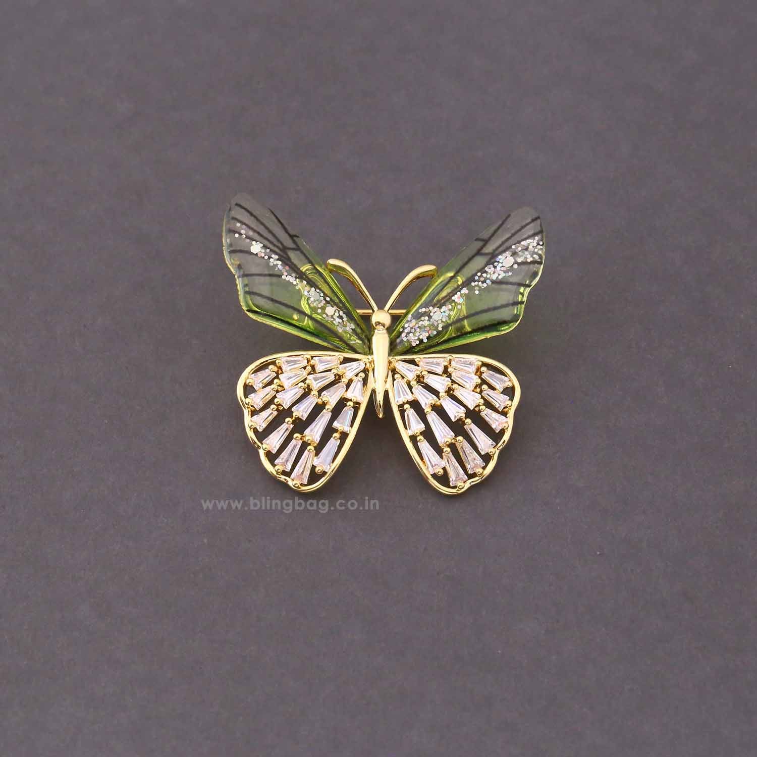 Multicolor Flutter Fly Brooch - Image 3