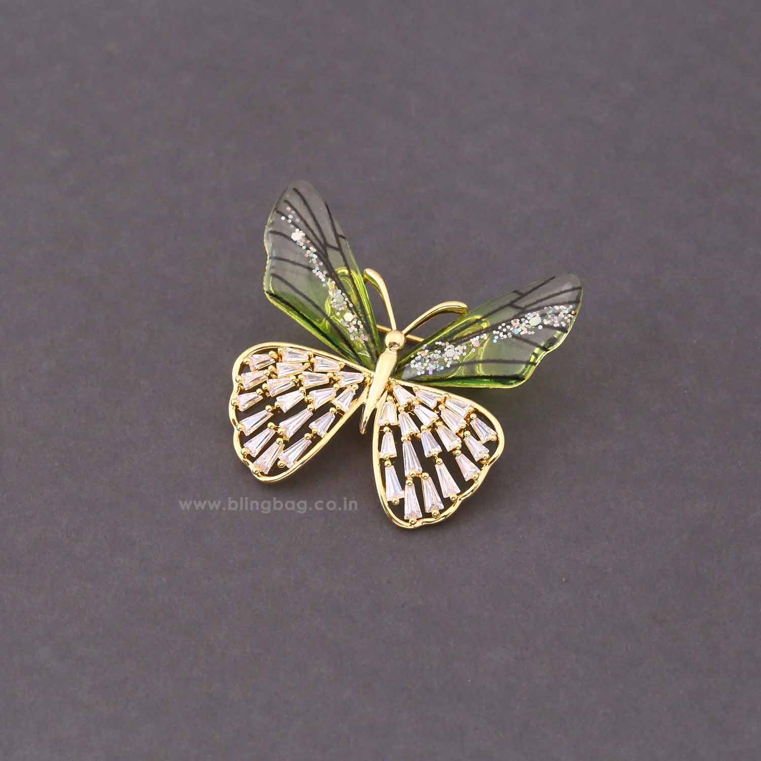Multicolor Flutter Fly Brooch - Image 4