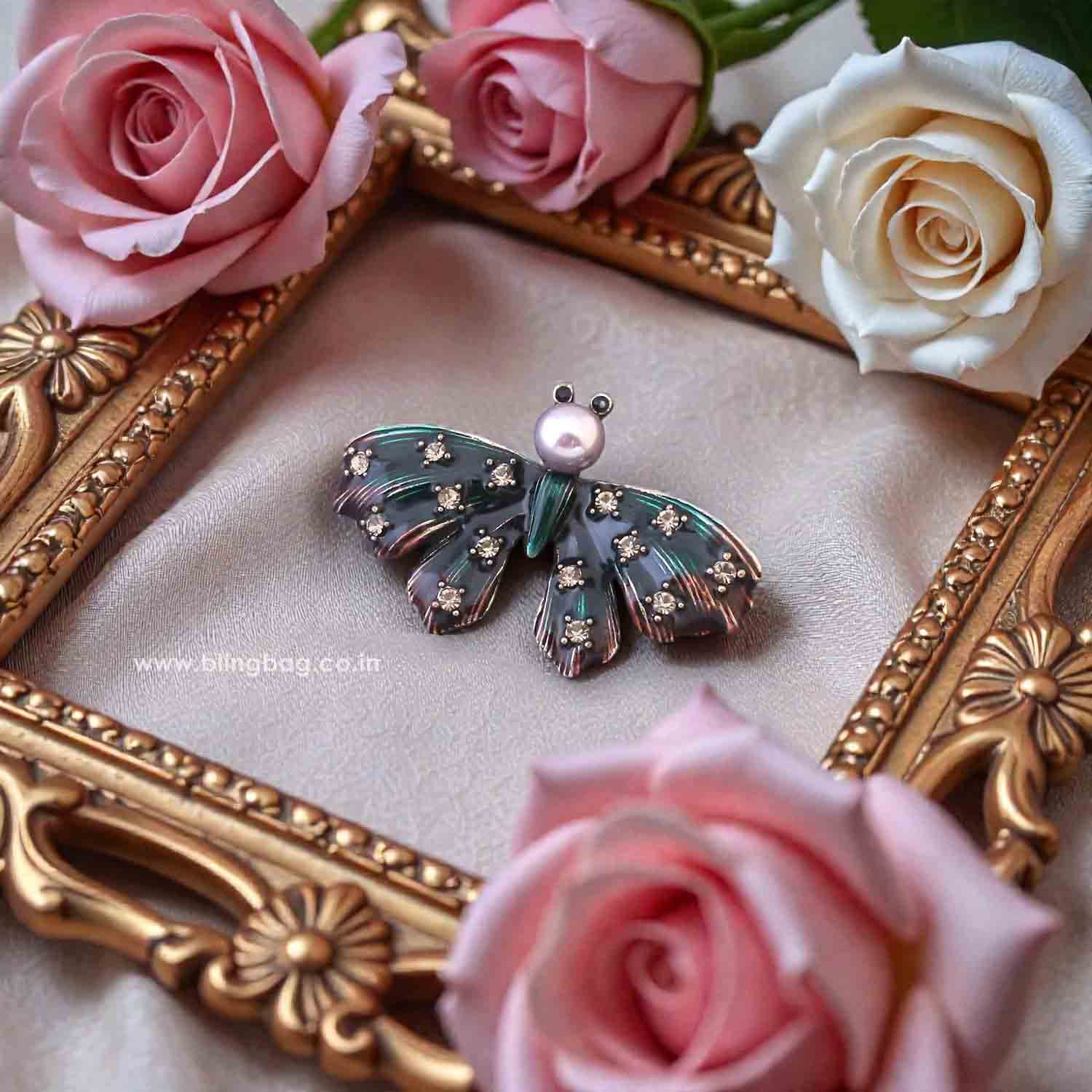 Multicolor Forest Moth Brooch - Image 2