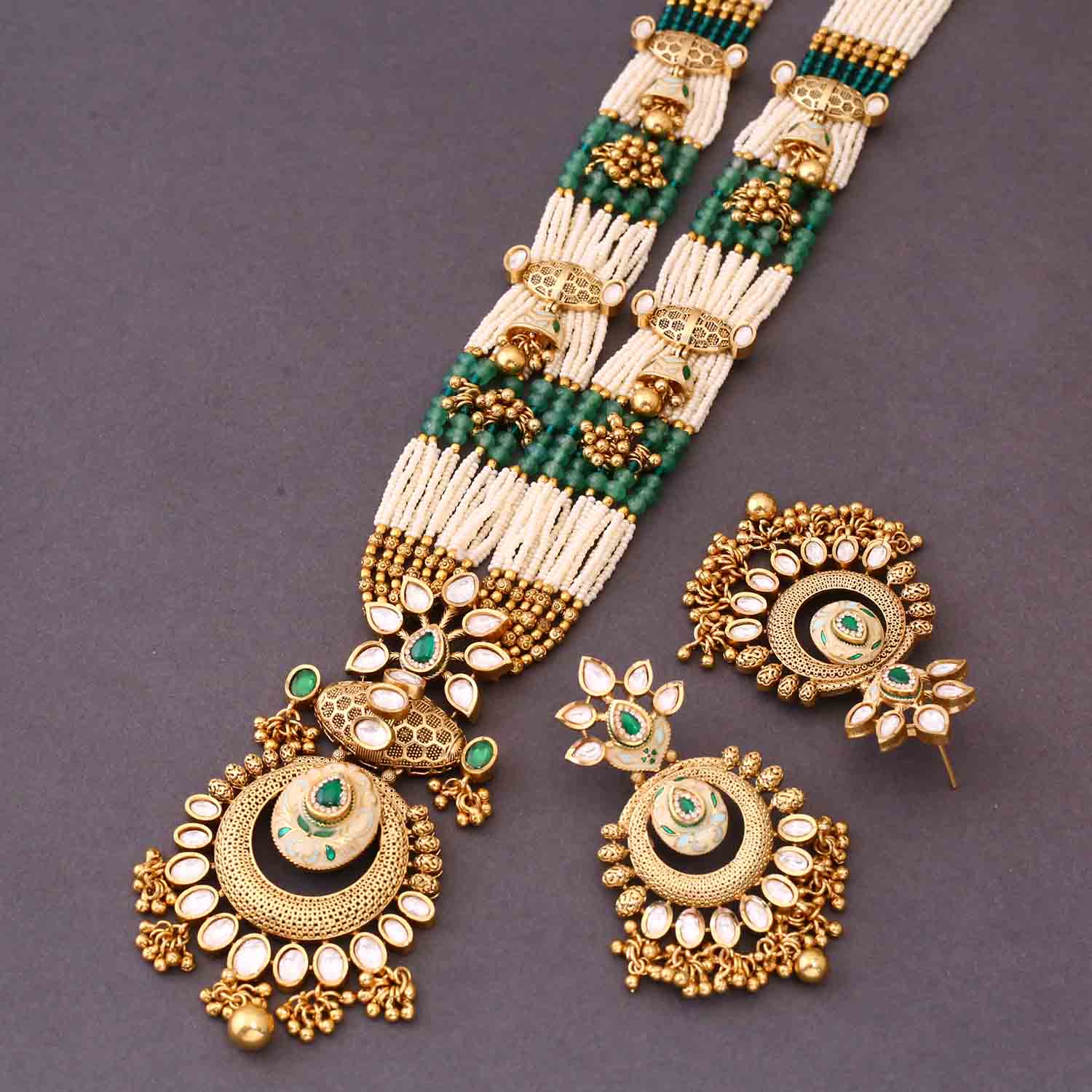 Multicolor Geetha Antique Rajwadi Set - Image 5