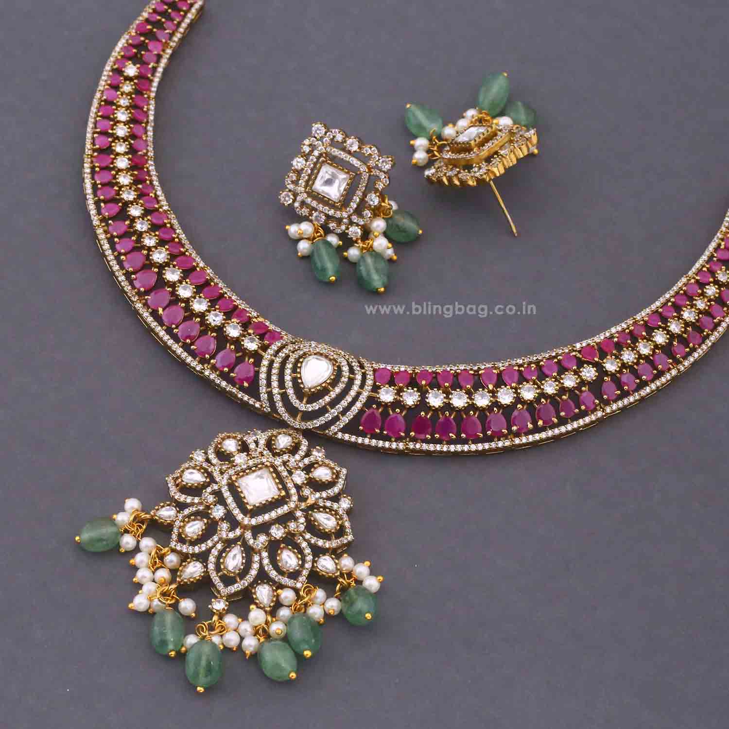 Multicolor Ilona Hasli Victorian Jewellery Set - New Arrival - Image 5