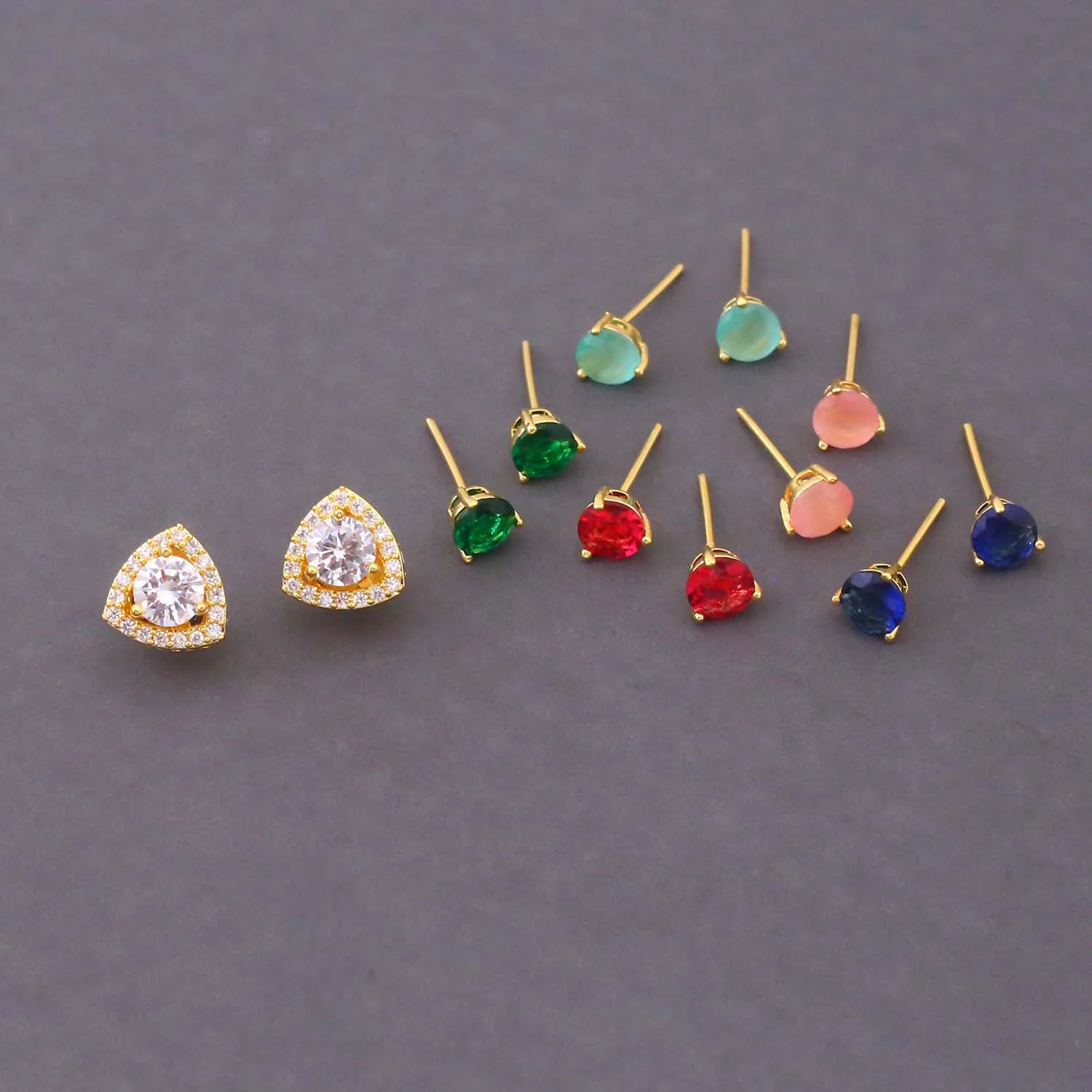 Multicolor Inna Color Changeable Studs - Image 3