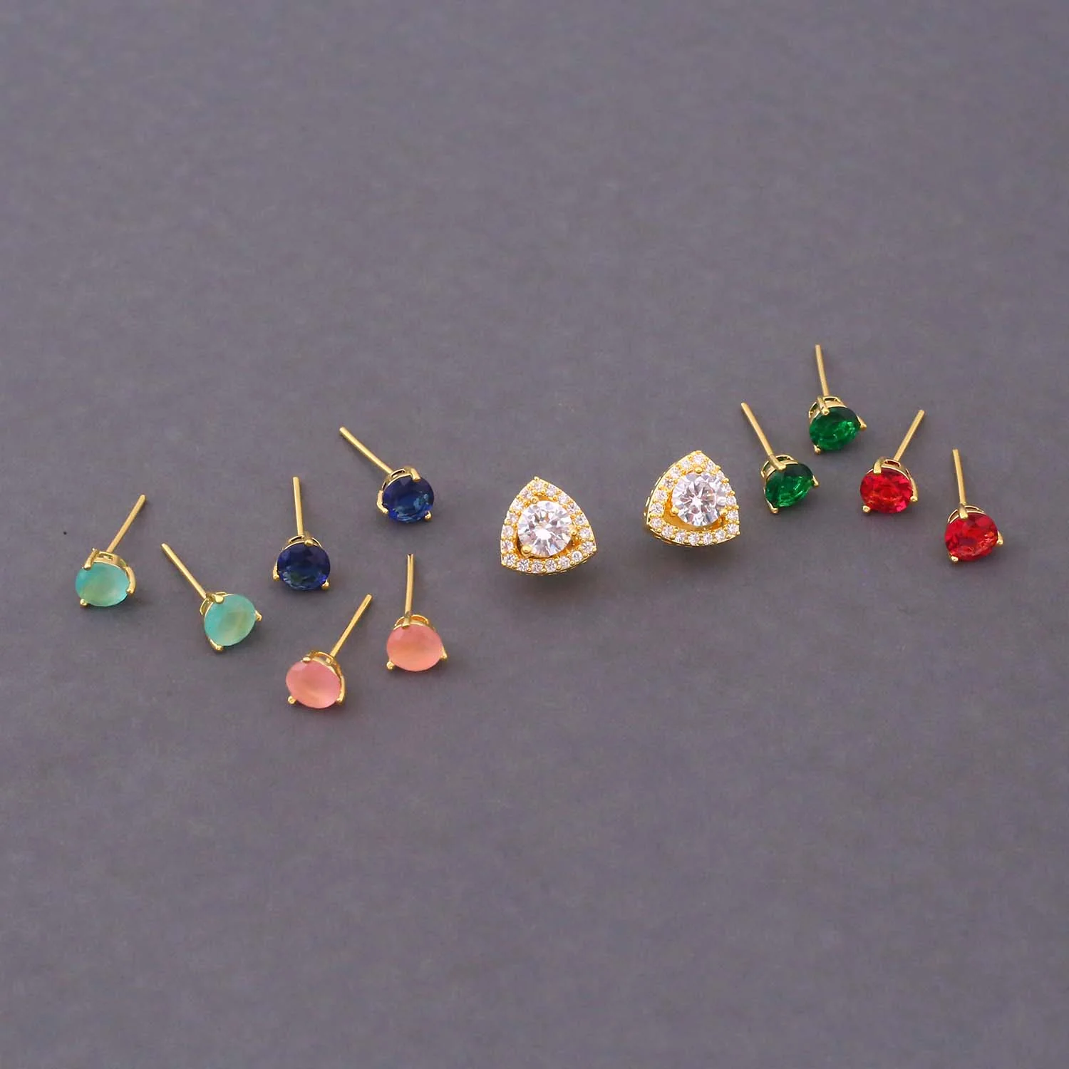 Multicolor Inna Color Changeable Studs - Image 4