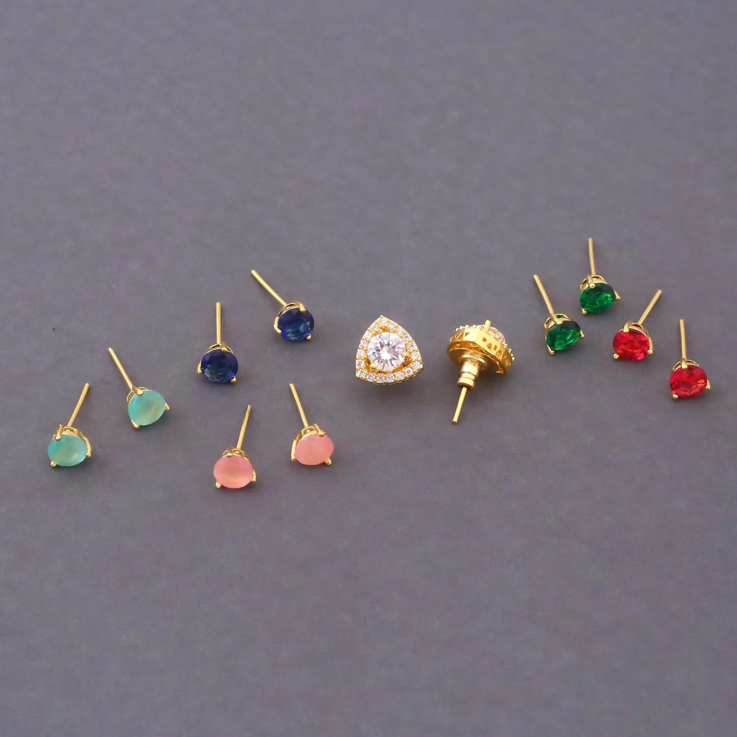 Multicolor Inna Color Changeable Studs - Image 5