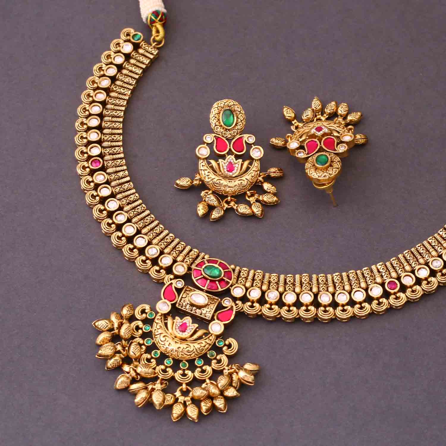 Multicolor Jahnvi Antique Rajwadi Set - Image 5