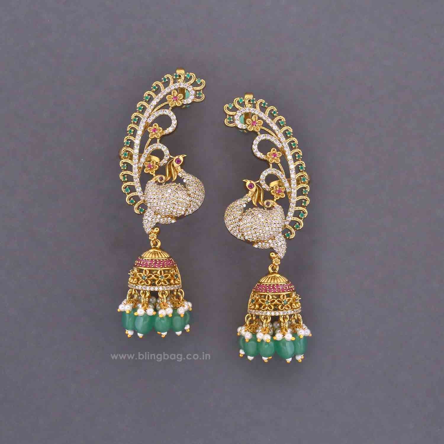 Multicolor Jansi Jhumkis - Image 3