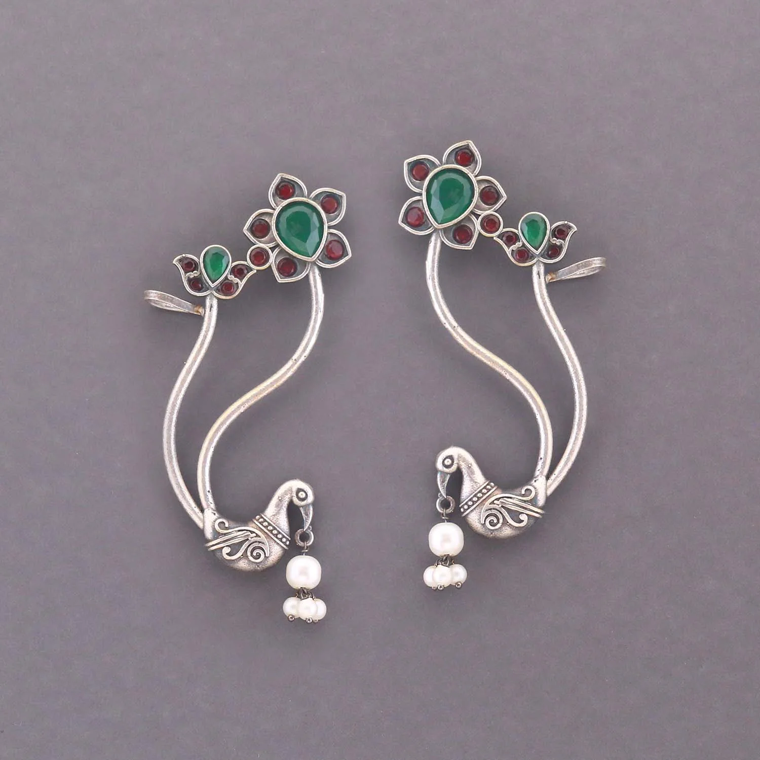 Multicolor Jashria Oxidised Danglers - Image 2