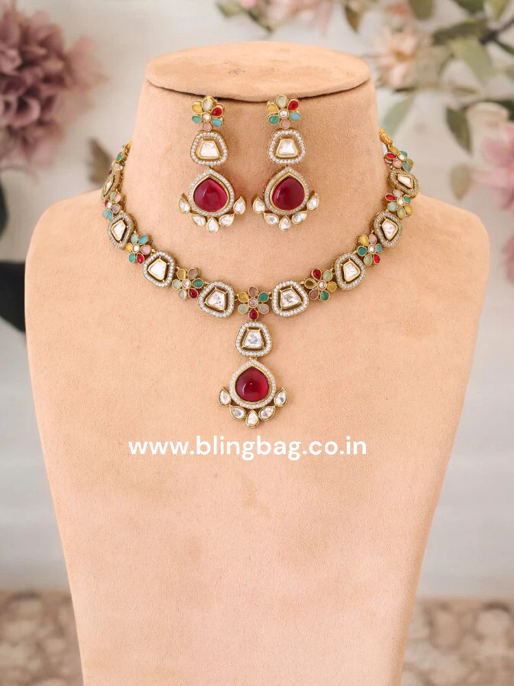 Multicolor Kendall Victorian Jewellery Set - New Arrival - Image 2