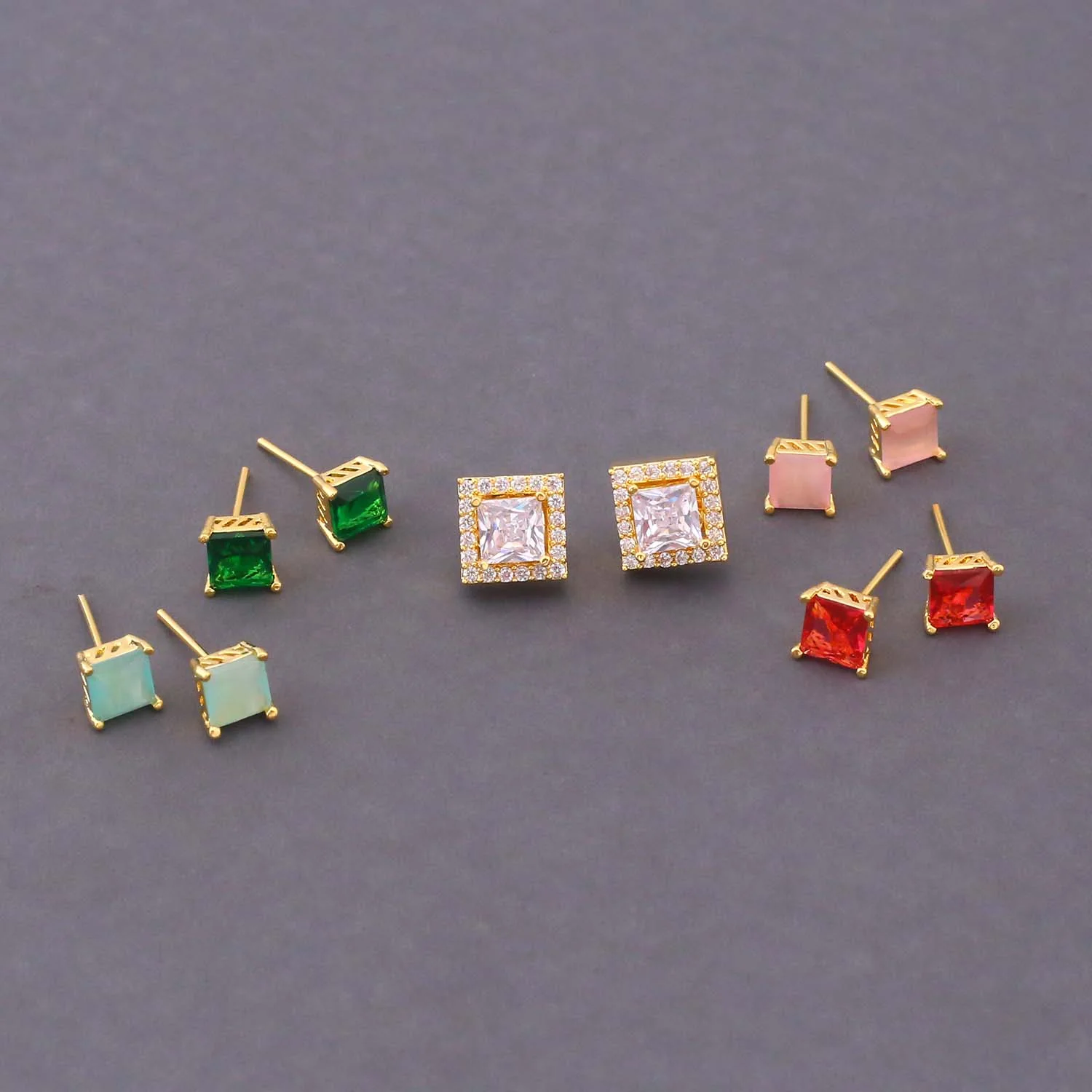 Multicolor Larysa Color Changeable Studs - Image 4