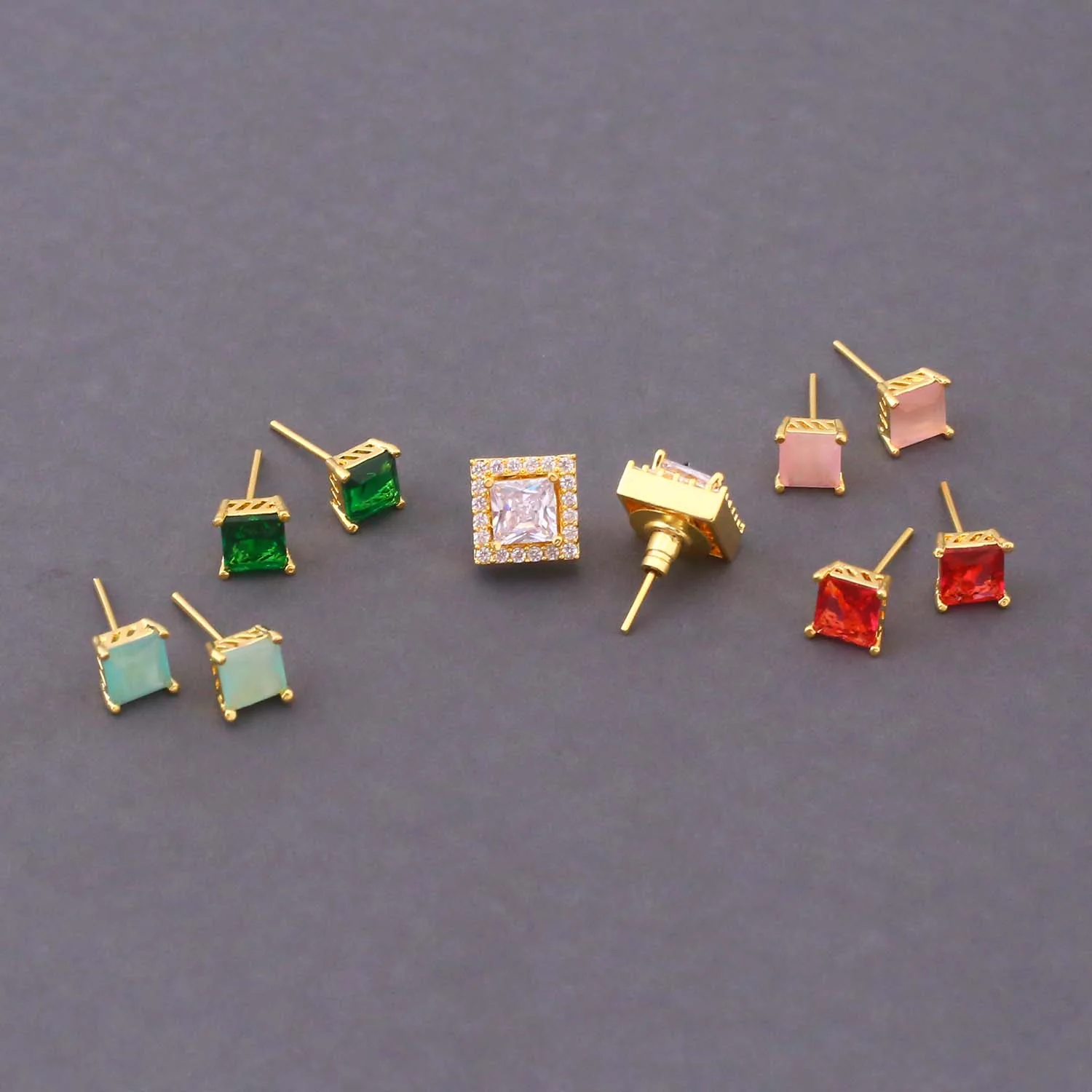 Multicolor Larysa Color Changeable Studs - Image 5