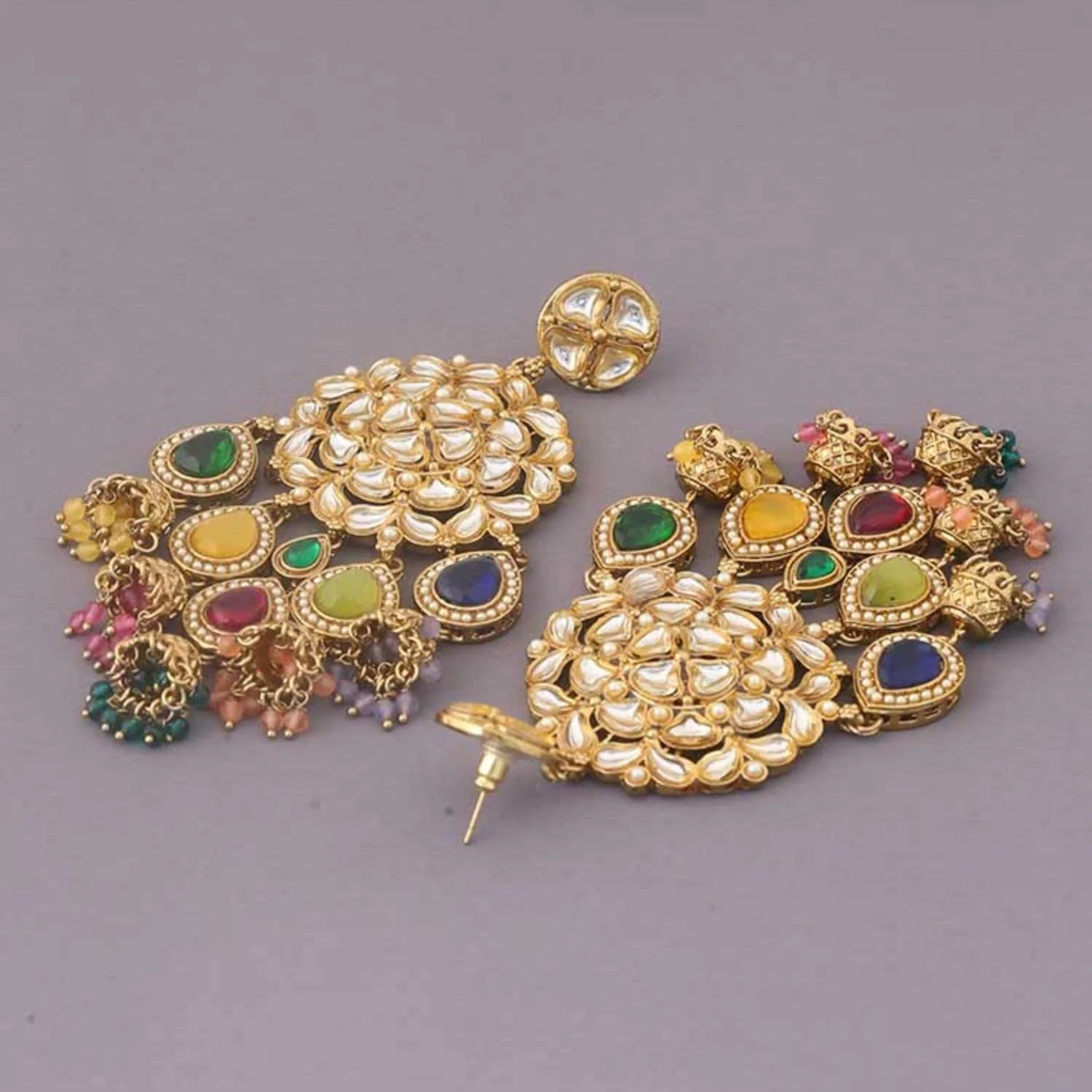Multicolor Lavanya Chandbalis - Image 4