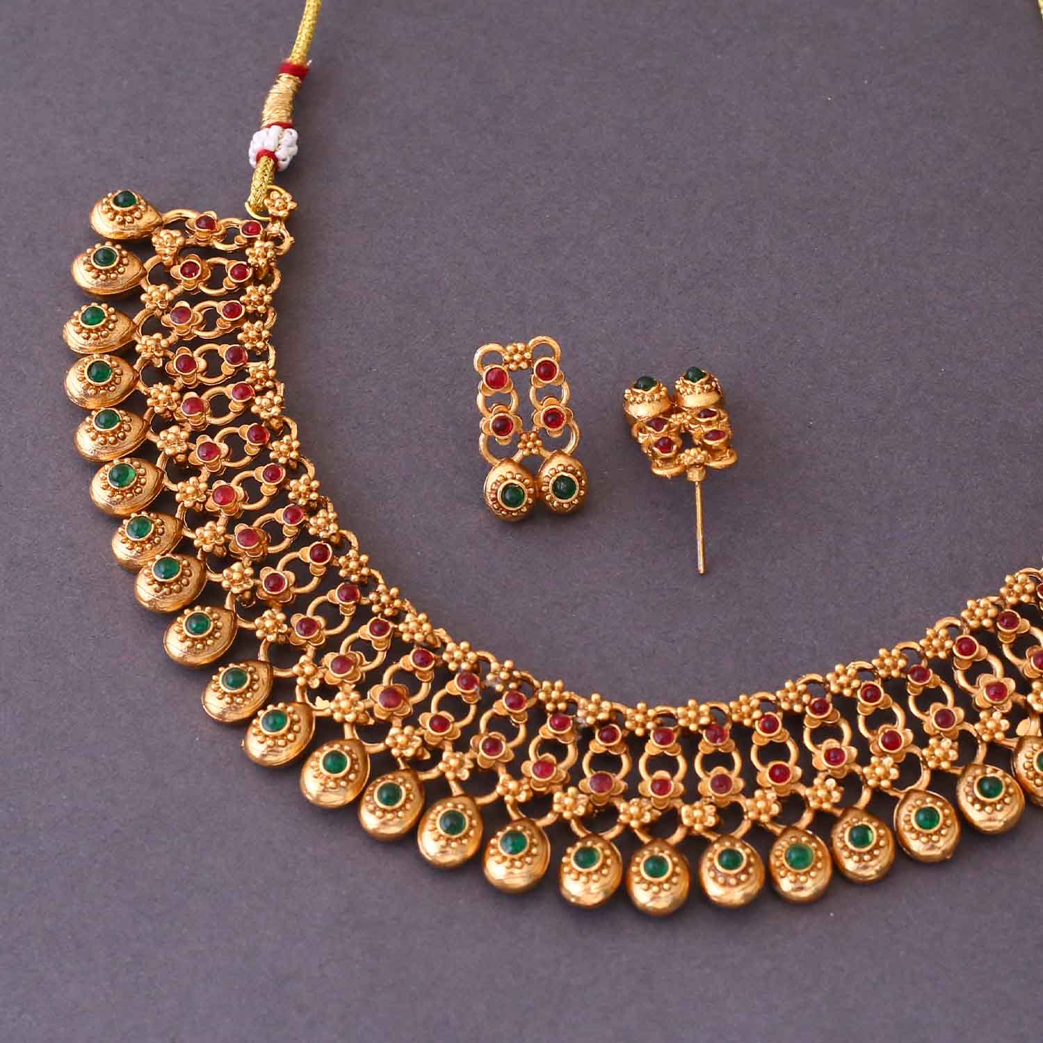 Multicolor Mrilana Antique Jewellery Set- New Arrival - Image 4