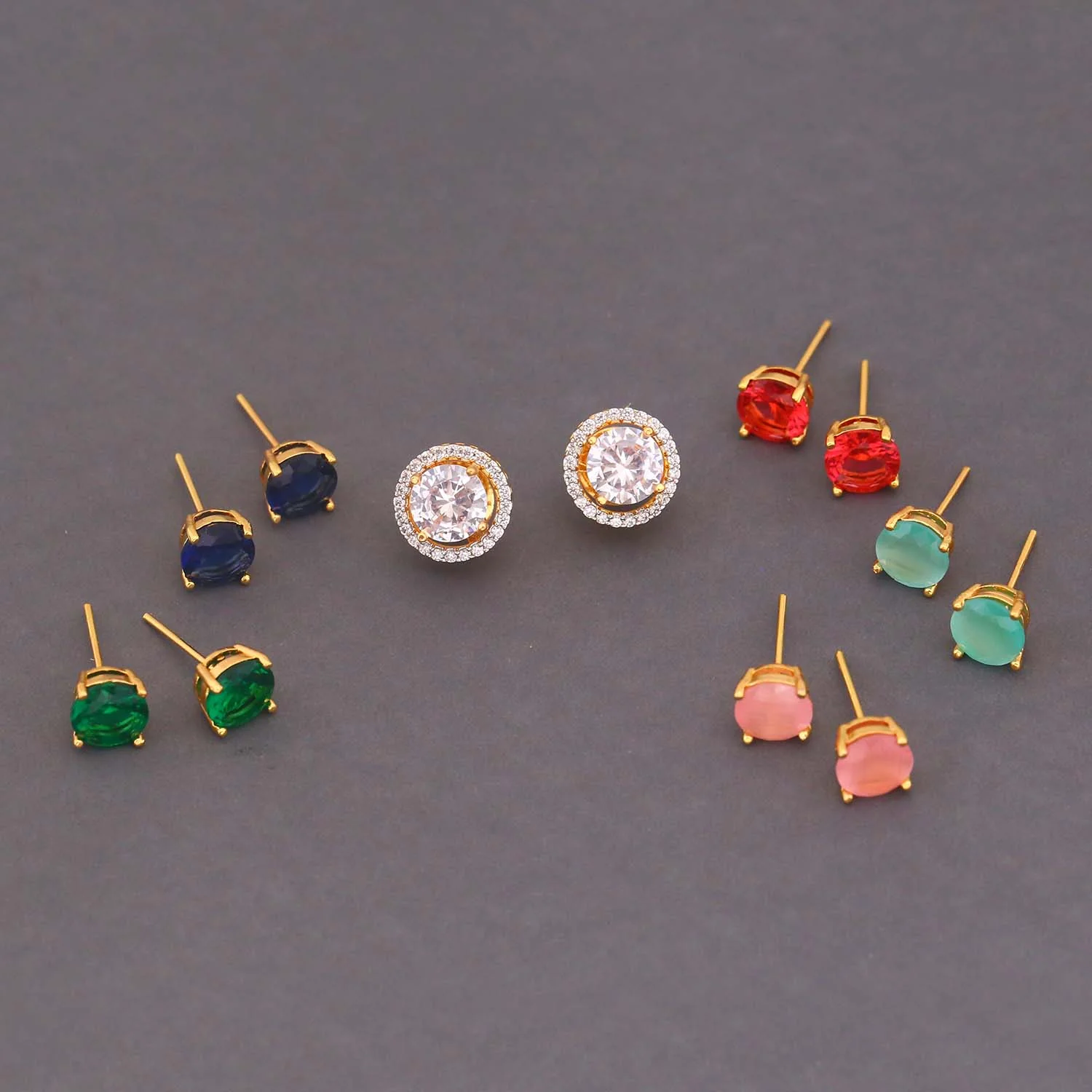 Multicolor Munika Color Changeable Studs - Image 2