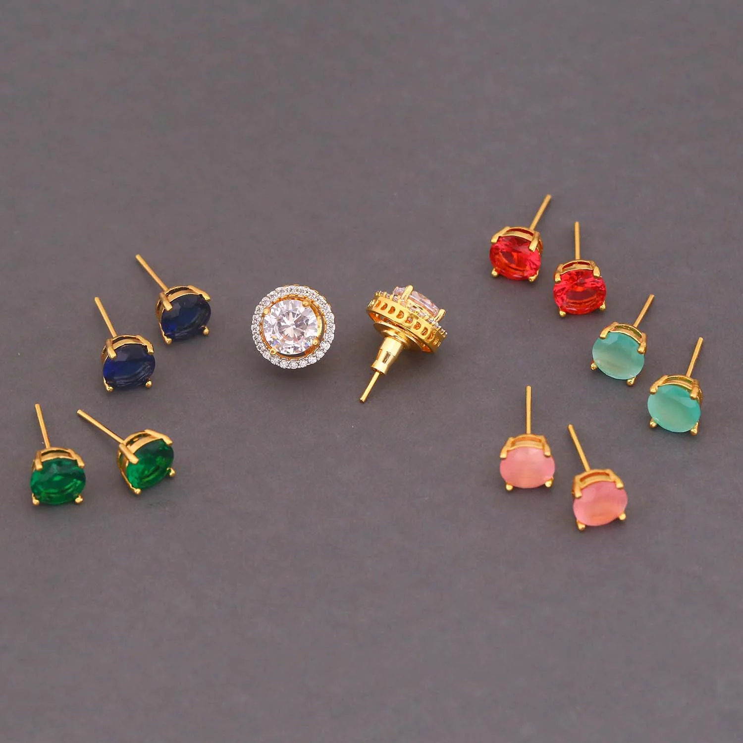 Multicolor Munika Color Changeable Studs - Image 3