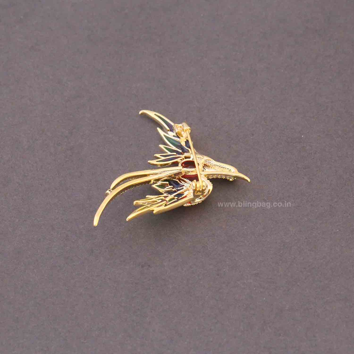 Multicolor Mystic Phoenix Brooch - Image 5