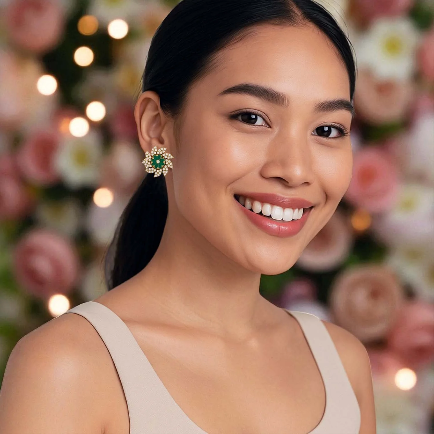 Multicolor Nisaa Color Changeable Studs - Image 2