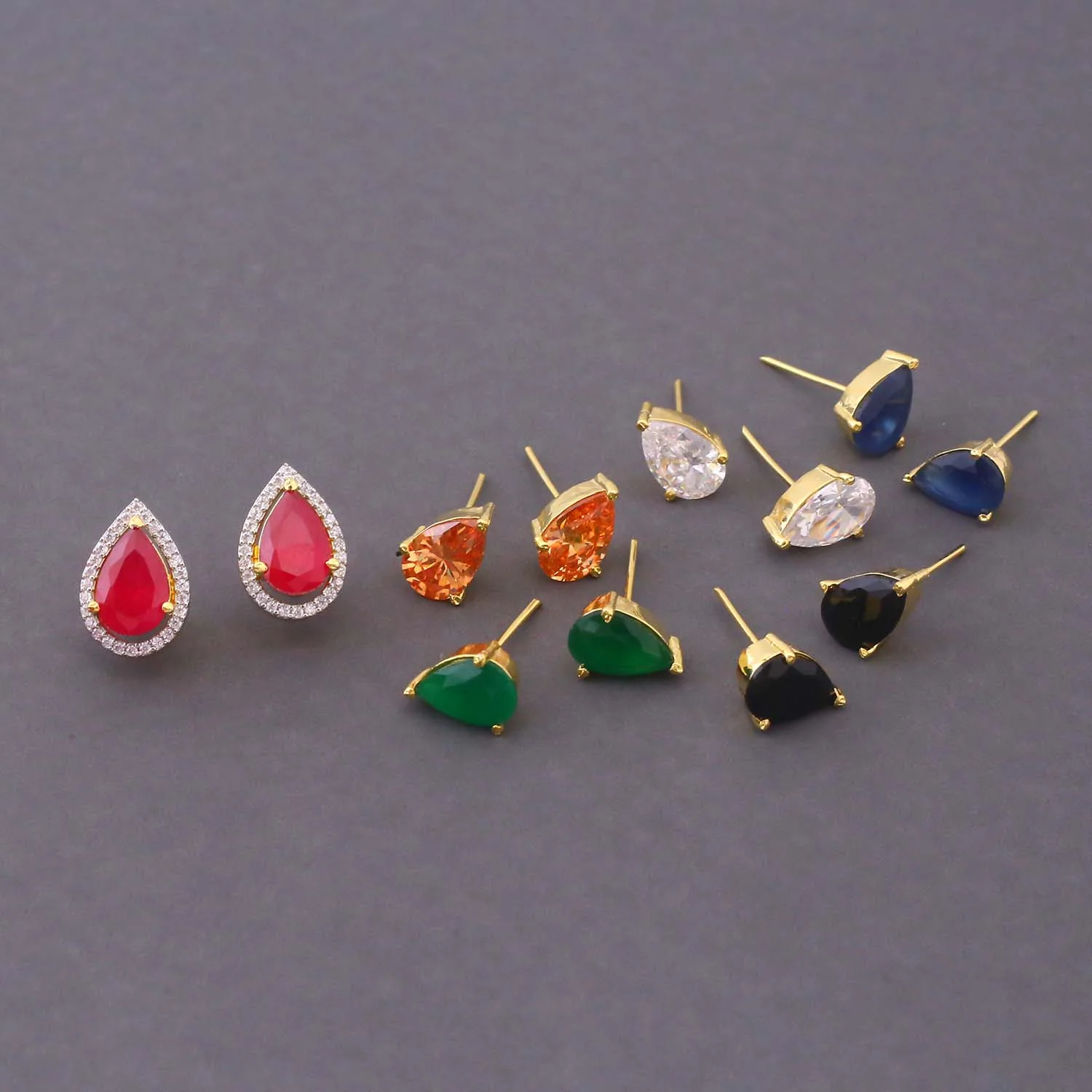 Multicolor Olga Color Changeable Studs - Image 3