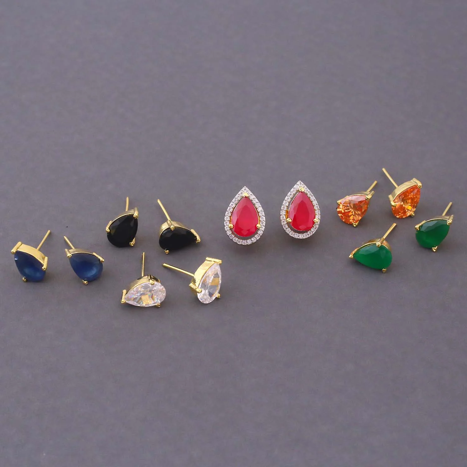 Multicolor Olga Color Changeable Studs - Image 4