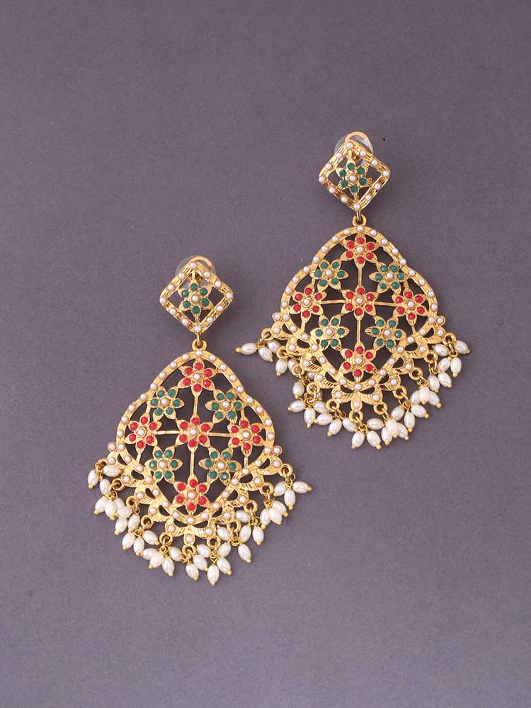 Multicolor Prakruti Ethnic Danglers - Image 3