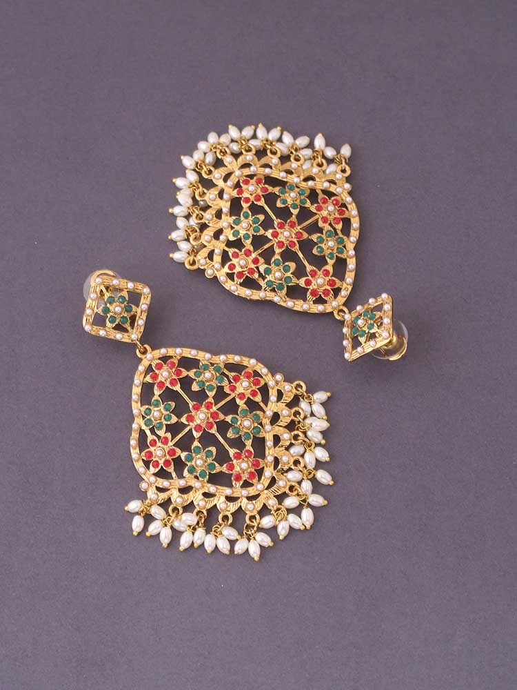 Multicolor Prakruti Ethnic Danglers - Image 4