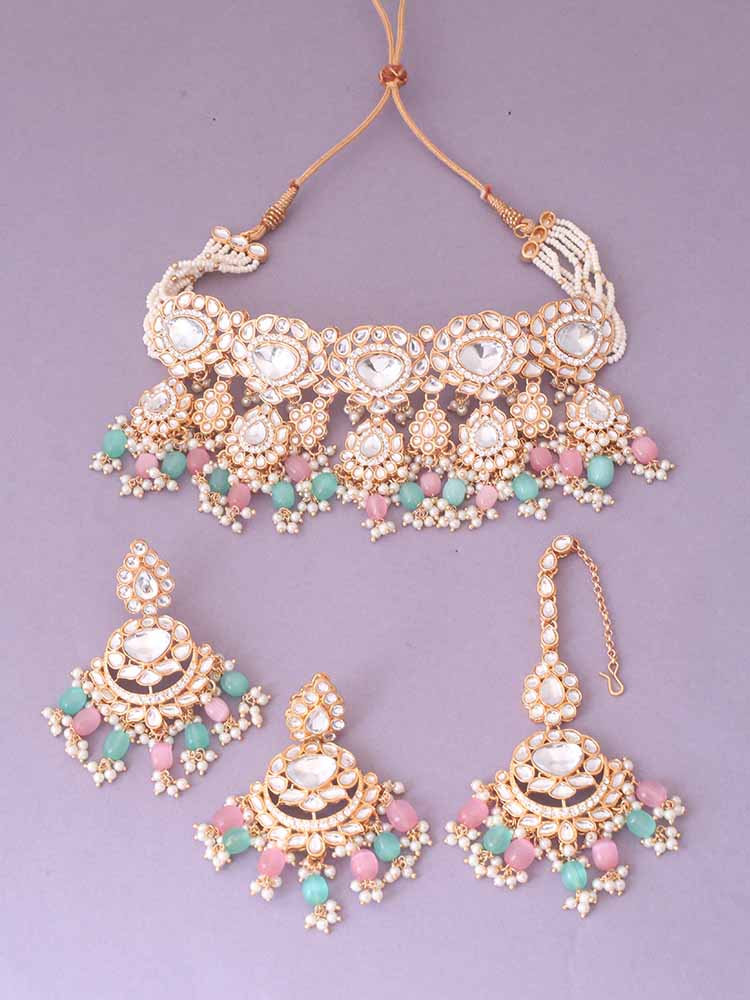 Multicolor Pratibha Jewellery Set - Image 4
