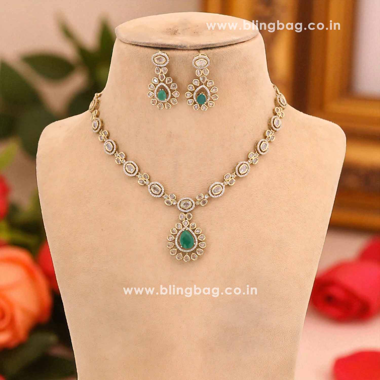 Multicolor Radiara Victorian Jewellery Set - New Arrival - Image 3