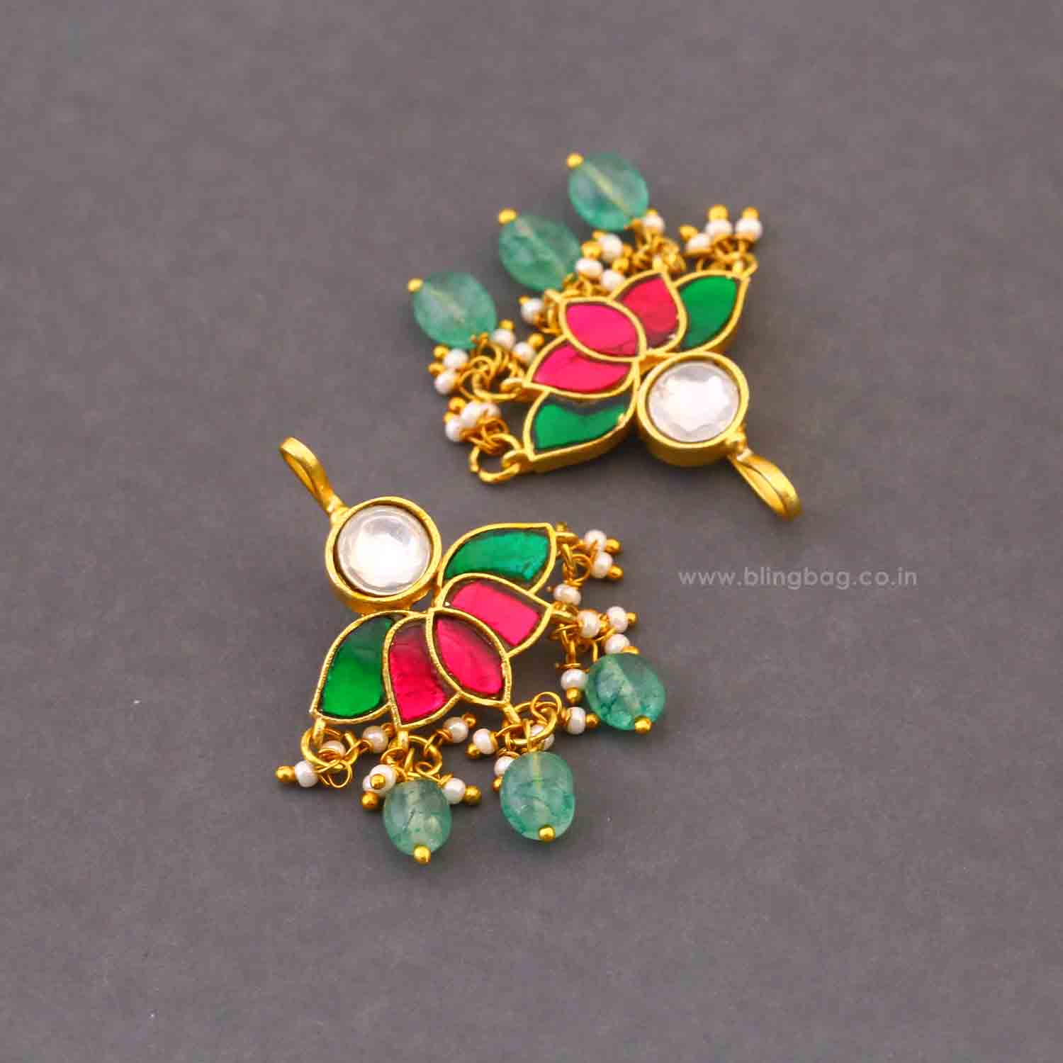 Multicolor Ramani Bugadi Earrings - Image 5