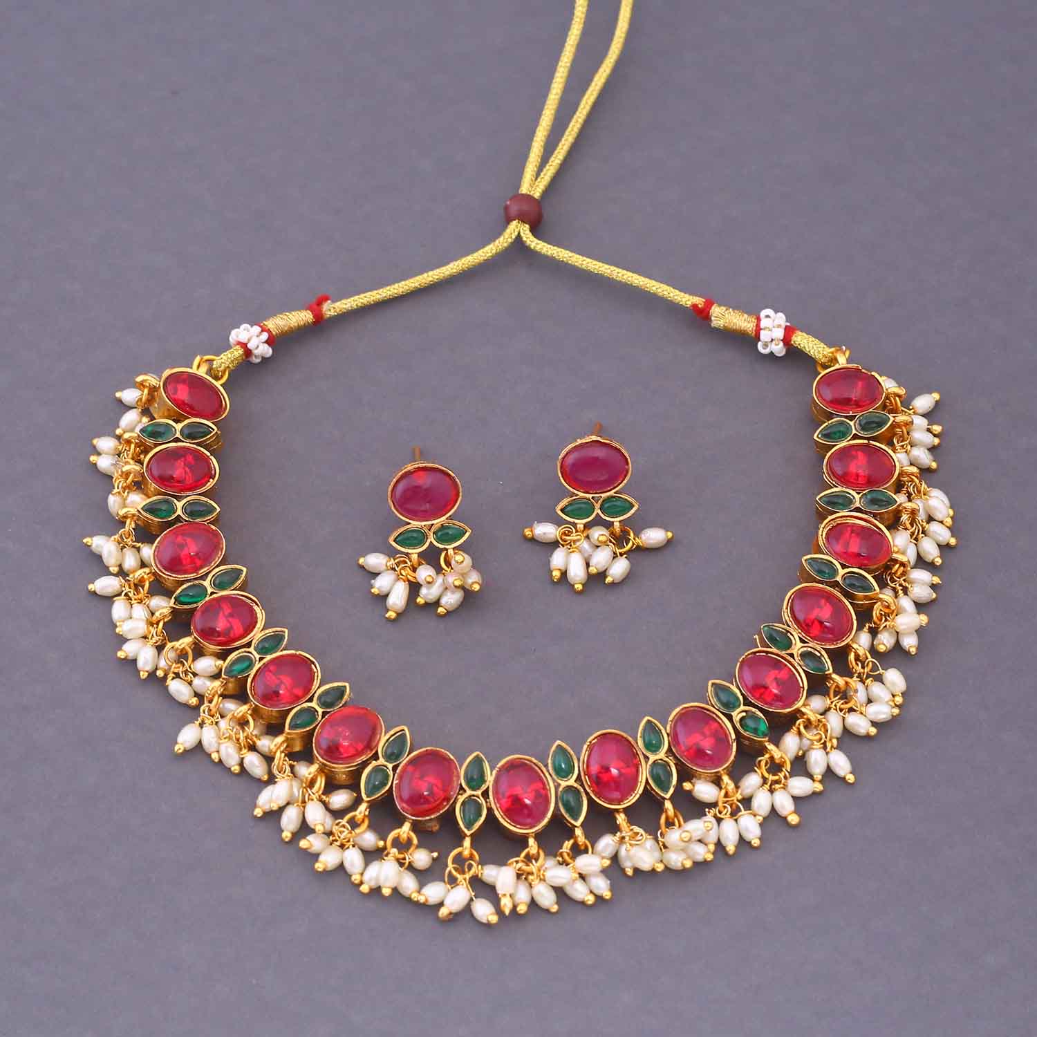 Kunjal Reversible Antique Jewellery Set - New Arrival - Image 3