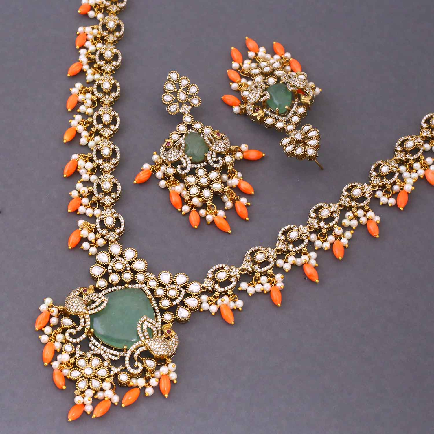 Multicolor Rosabelle Victorian Jewellery Set - New Arrival - Image 5