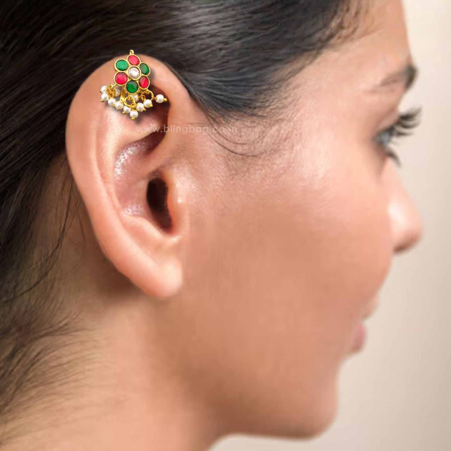 Multicolor Rukmini Bugadi Earrings - Image 2