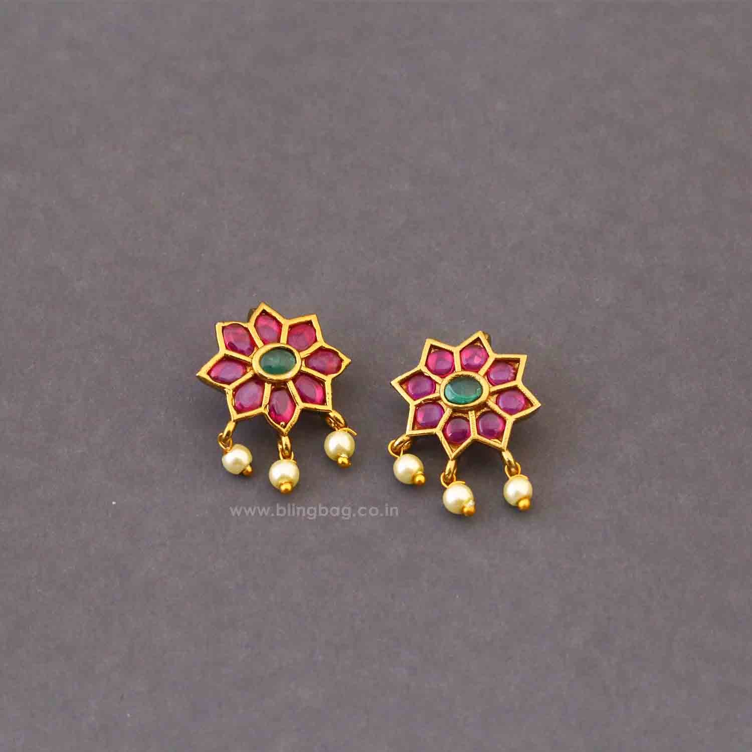 Multicolor Rupashi Bugadi Earrings - Image 3