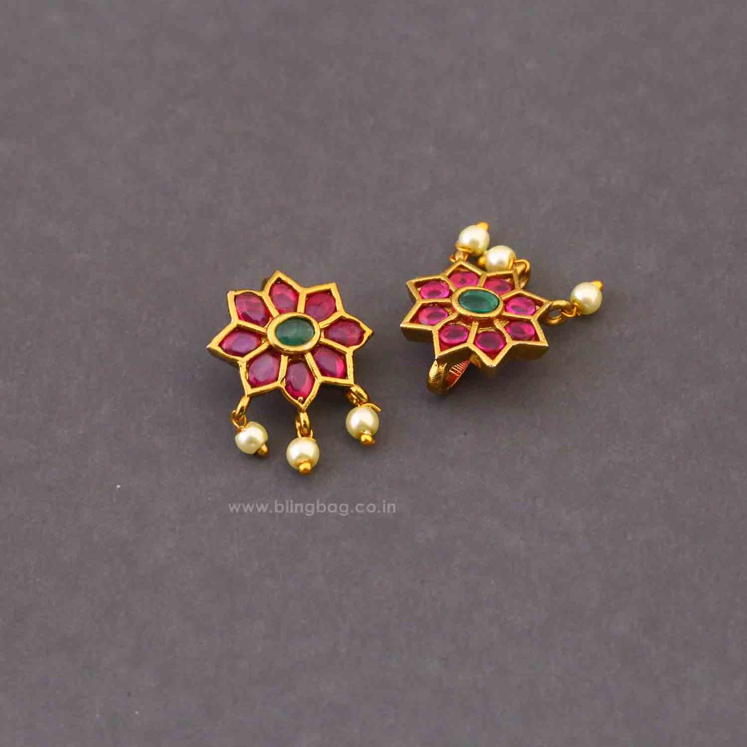 Multicolor Rupashi Bugadi Earrings - Image 5