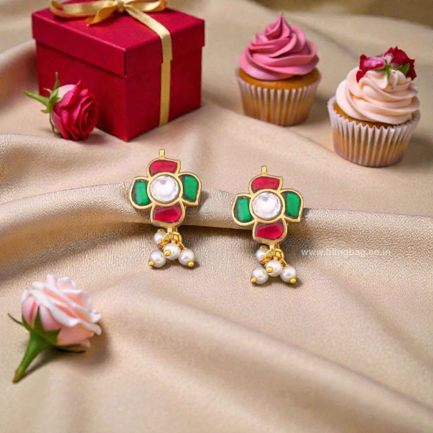 Multicolor Sananda Bugadi Earrings - Image 2