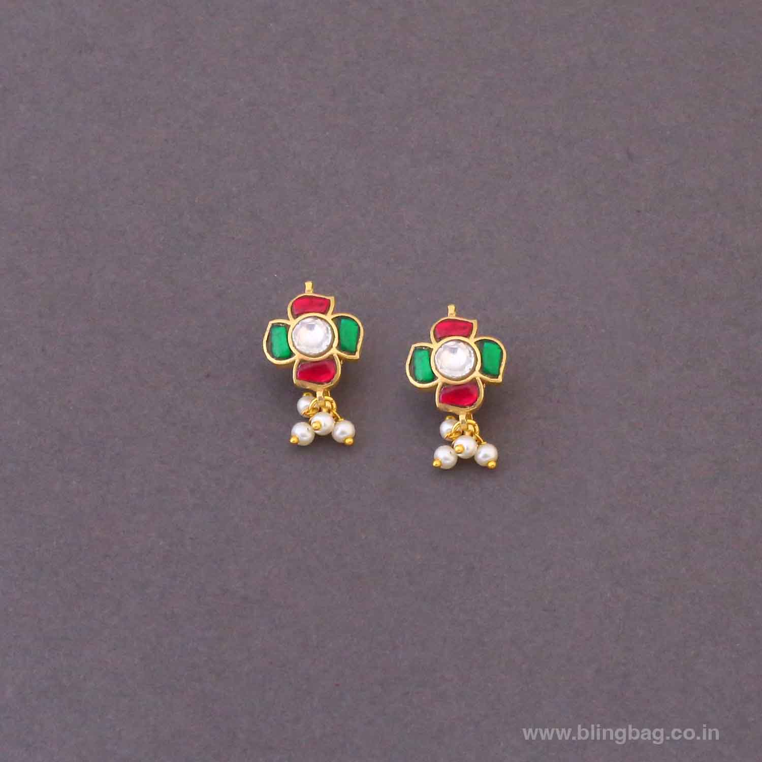 Multicolor Sananda Bugadi Earrings - Image 3